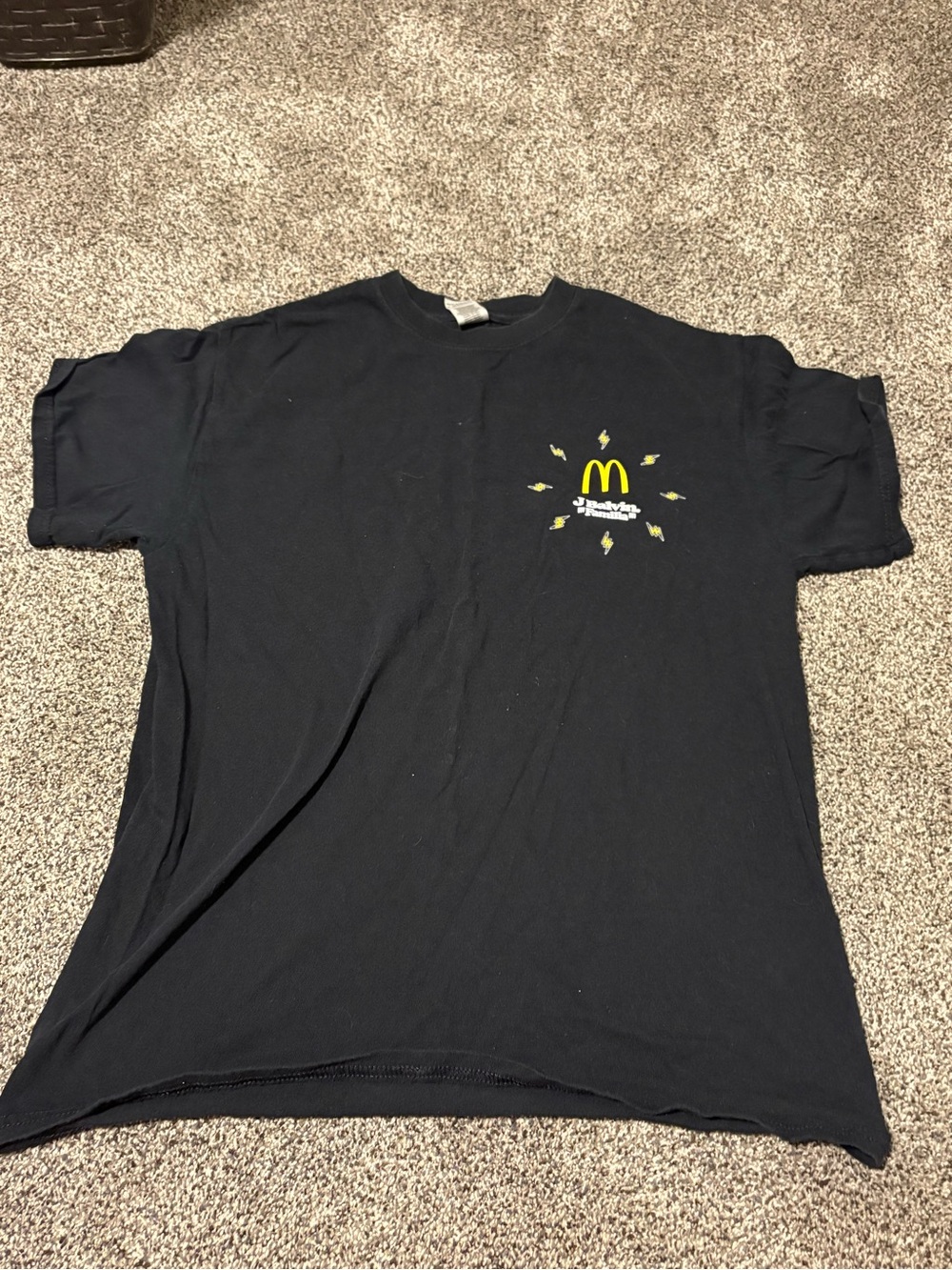 McDonald's x J Balvin Black Logo Crewneck T-Shirt